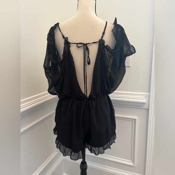 By Together Ruffled Off Shoulder Romper - Picture 2 of 4